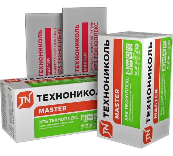 Экструдированный пенополистирол Технониколь ХРS ТЕХНОПЛЕКС (1180х580х30 мм; упаковка 13 шт) TN418293