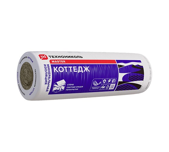 Мат минераловатный Технониколь ТН Коттедж 35 (1) 4500х1200х100 (5,4м2,0,54м3) 24 шт/пал 4509037026237 1