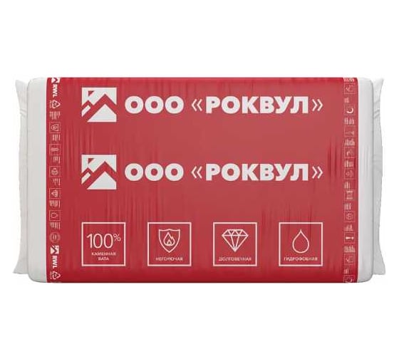 Утеплитель RWL РОКВУЛ КАРКАС БАТТС 1000x600x100 16пач/паллет RWL ГППАЛ-293055
