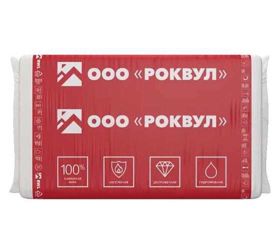 Утеплитель RWL РОКВУЛ КАРКАС БАТТС 1000x600x100 RWL ГП-293055