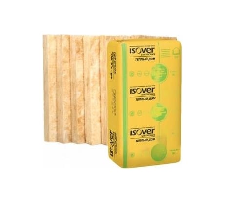 Утеплитель Isover ТЕПЛЫЙ ДОМ плита 50x610x1170/Е 67143