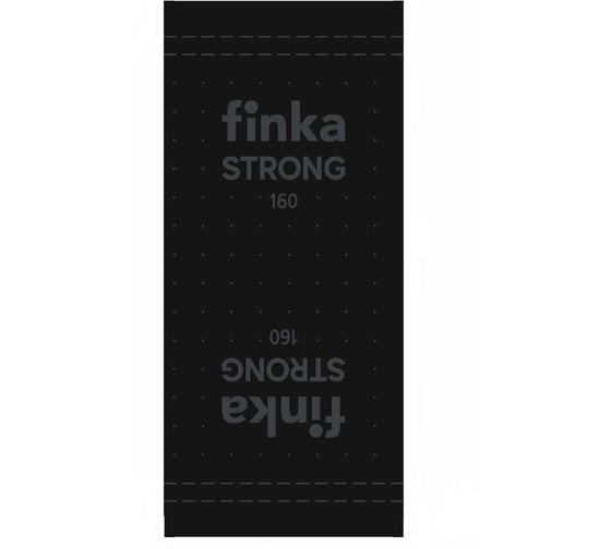 Диффузионная ветрозащитная, гидроизоляционная мембрана Finka Strong 160 1,5x50 м, 75 кв. м, черная FMS75