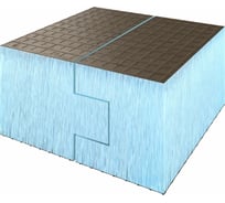 Теплоизоляционная панель Ruspanel RPG Basic 2485x585x50 мм, шип-паз, двухстороннее армирование RPG1B50#2/2485/H