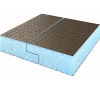 Теплоизоляционная панель Ruspanel RPG Basic 2485x585x20 мм, четверть, двухстороннее армирование RPG1B20#2/2485/L