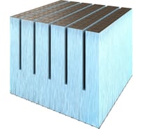 Теплоизоляционная панель Ruspanel XPS RPG Real продольный пропил, 2500x600x100 мм, армированная RPG3RL100#2/2500/LO