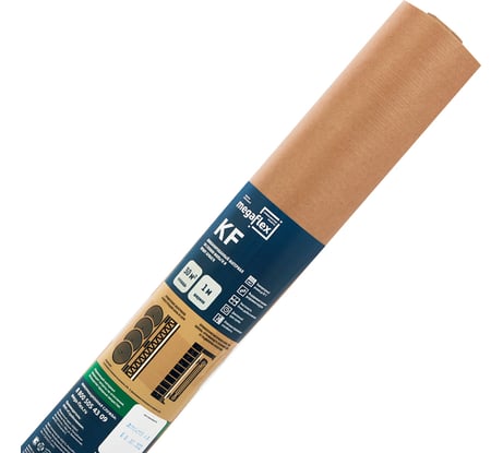 Фольга для бани, сауны Megaflex KF на крафт бумаге, 1х30 м, 30 кв. м FOIKF.100.30