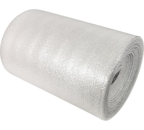 Вспененный полиэтилен ламинированный лавсаном самоклеящийся КОРДЛЕНД  рулон 0,6x15 м толщина 10 мм NPE-00002