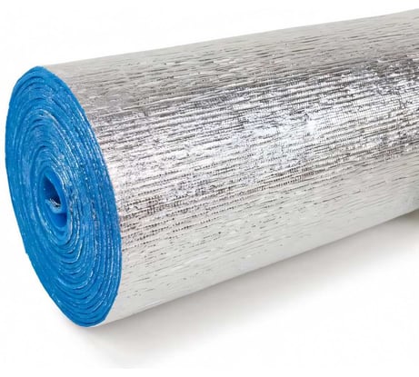 Самоклеющая теплоизоляция с фольгой НПС Развитие НПЭ-ЛФ тип С, 10 мм, 0.6x10 м, 6 кв. м 4620018381821