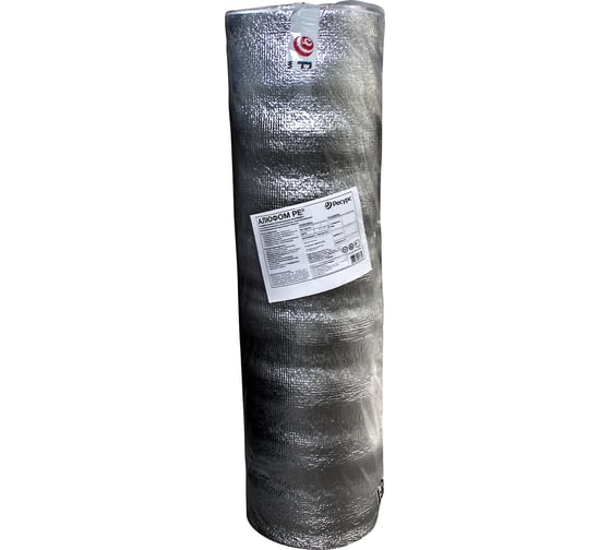Отражающая теплоизоляция для теплого пола Алюфом PE 5 мм, 1x25 м 24255 1