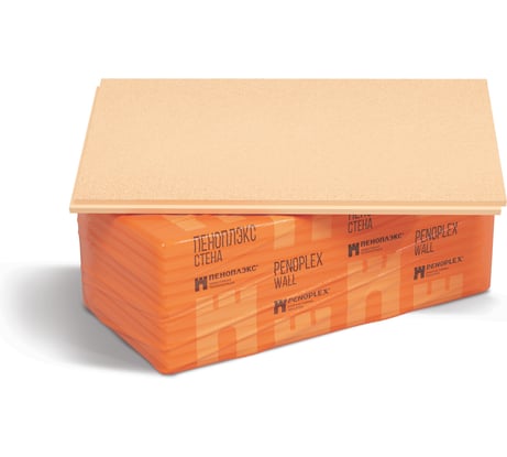 Экструдированный пенополистирол PENOPLEX Стена 100x585x1185 мм, в упаковке 4 шт. TU0-0002919