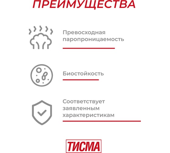 Мембрана Тисма А от влаги и ветра, 60 кв. м 776184