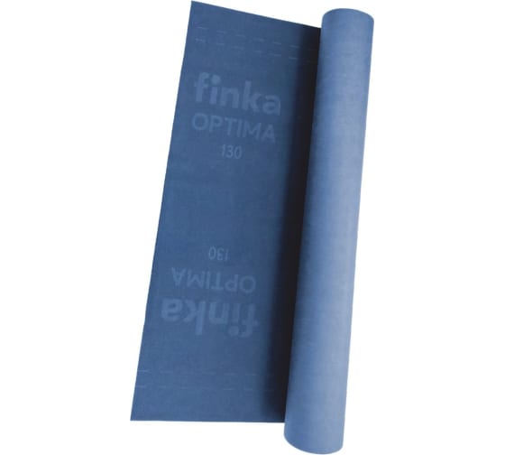Диффузионная мембрана Finka Optima 130 1.5x50 м, 75 кв.м., ветрозащитная, гидроизоляционная, синяя FMO75 1