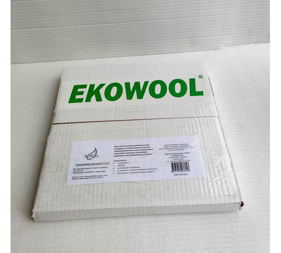 Кремнеземная лента ЭКОВУЛ (EKOWOOL) КЛ-11-1,5 100 метров, ширина 15 мм, толщина 0.28 мм 10034
