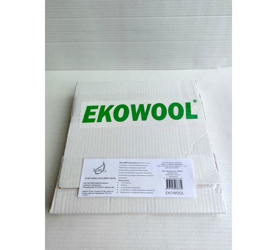 Кремнеземная лента ЭКОВУЛ (EKOWOOL) МКЛ-0,6(30), 50 метров, ширина 30 мм, толщина 0.6 мм 10022