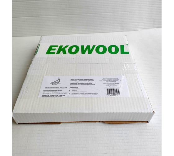 Кремнеземная лента ЭКОВУЛ (EKOWOOL) КЛ-11-3,5 100 метров, ширина 35 мм, толщина 0.28 мм 10035