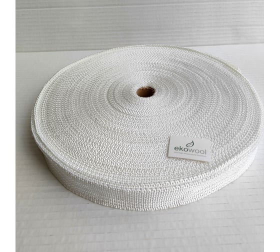 Кремнеземная лента ЭКОВУЛ (EKOWOOL) МКЛ-1,0(30), 50 метров, ширина 30 мм, толщина 1 мм 10024