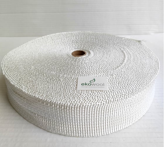 Кремнеземная лента ЭКОВУЛ (EKOWOOL) МКЛ-2,0(50), 25 метров, ширина 50 мм, толщина 2 мм 10030