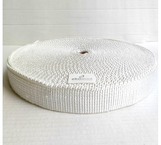 Кремнеземная лента ЭКОВУЛ (EKOWOOL) МКЛ-3,0(40), 25 м, ширина 40 мм, толщина 3,0 мм 10033