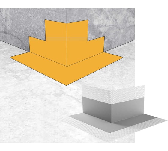 Гидроизоляционный угловой элемент для наружных углов SIKA Sealing Tape S Outside Corner 697410