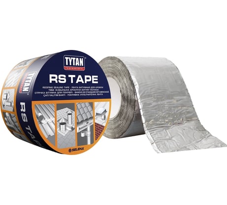 Битумная лента для кровли TYTAN PROFESSIONAL уплотнительная, алюминий 10х10 1208