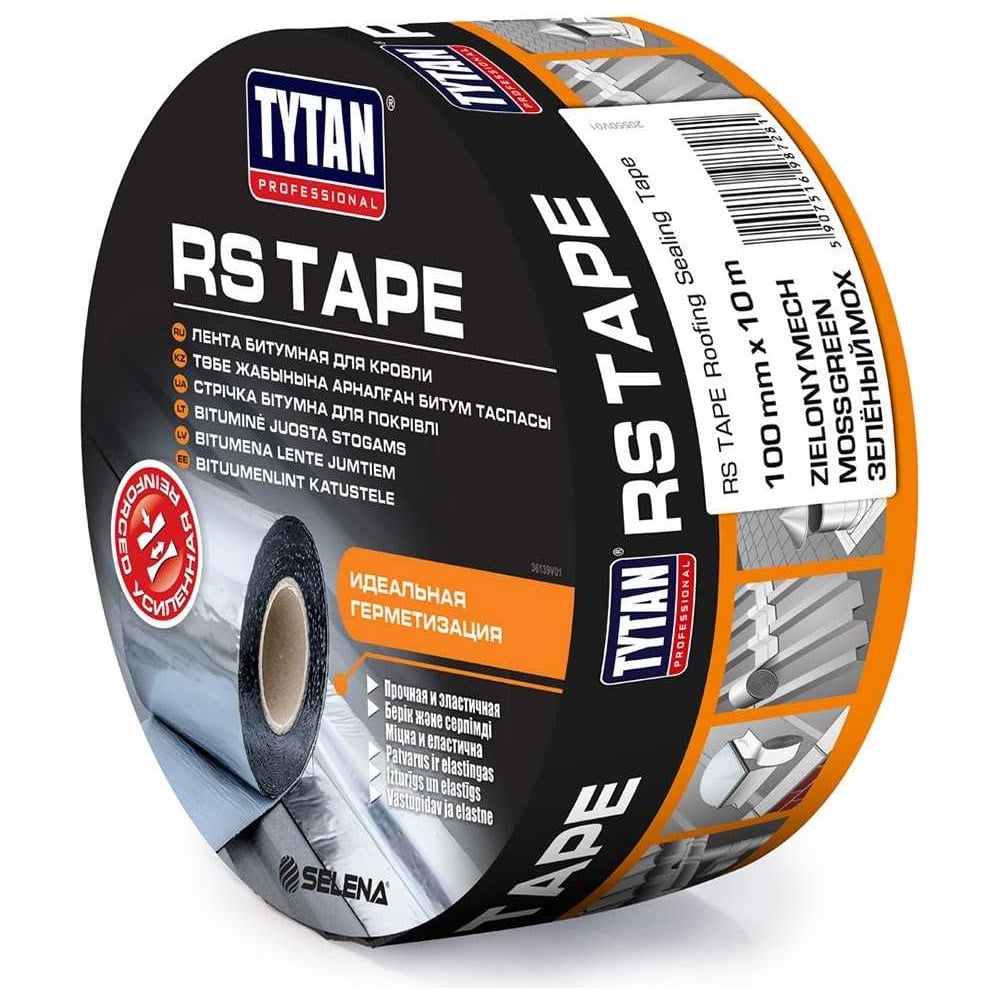 Битумная уплотнительная лента для кровли TYTAN PROFESSIONAL зеленый мох ...