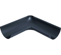 Угол желоба NIKA внутренний, круглый, двусторонний, RAL 7024 (серый) В0000020453