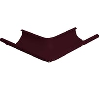 Угол желоба NIKA наружный, круглый, двусторонний, RAL 3005 (вишневый) В0000019185