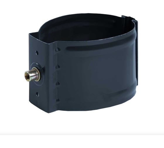 Круглый держатель трубы NIKA RAL 7024 серый, кирпич В0000020429