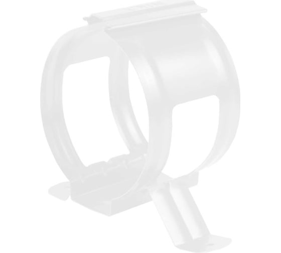Круглый держатель трубы NIKA RAL 9003 белый, дерево В0000019288