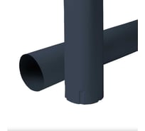 Водосточная круглая труба NIKA RAL 7024, 1 м, термопленка В0000043046