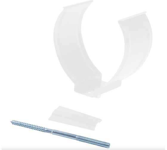 Держатель трубы NIKA круглый D150 RAL9003 В0000034460