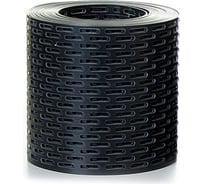 Вентиляционная карнизная лента Borge 100 мм, 5 м, ПВХ, чёрный (ral 9005) 01.296.50.01.01.000.9005