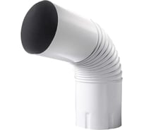 Колено трубы NIKA ПРОЕКТ круглое, D150 мм, RAL 9003 В0000034465