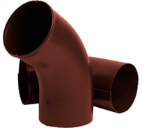 Колено трубы NIKA круглое, RAL 8017, шоколадный В0000019235