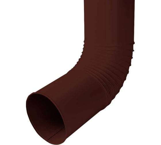 Колено трубы NIKA ПРОЕКТ круглое, сливное, D150 мм, RAL 8017 В0000034271 1