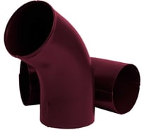 Колено трубы NIKA круглое, RAL 3005, вишневый В0000019179