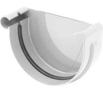 Заглушка желоба BRYZA левая 75 мм белая 60-091