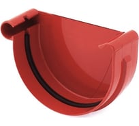 Заглушка желоба BRYZA левая 100 мм краcная 61-093