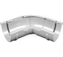 Регулируемый внешний угловой элемент BRYZA 125 мм белый 62-271