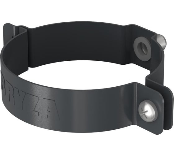 Хомут трубы BRYZA 90мм STAL графит 64-154