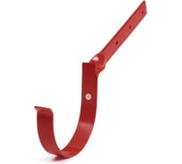 Держатель желоба BRYZA изогнутый, 125 мм, краcный 70-202