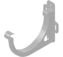 Держатель желоба BRYZA INES 120 мм, ПВХ, серый 67-075