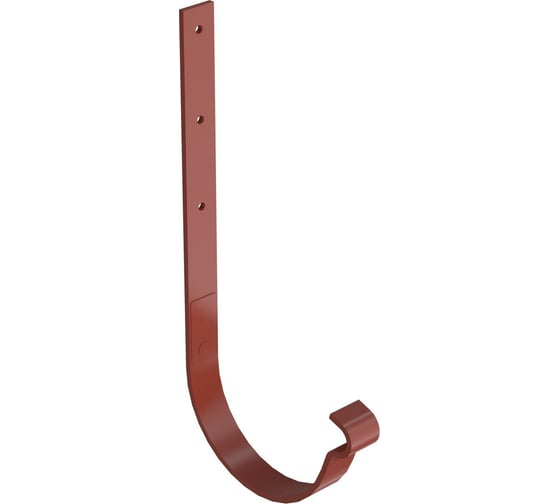 Держатель желоба BRYZA STAL прямой, 125 мм, кирпичный 64-186