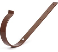 Держатель желоба BRYZA прямой, 125 мм, коричневый 70-001