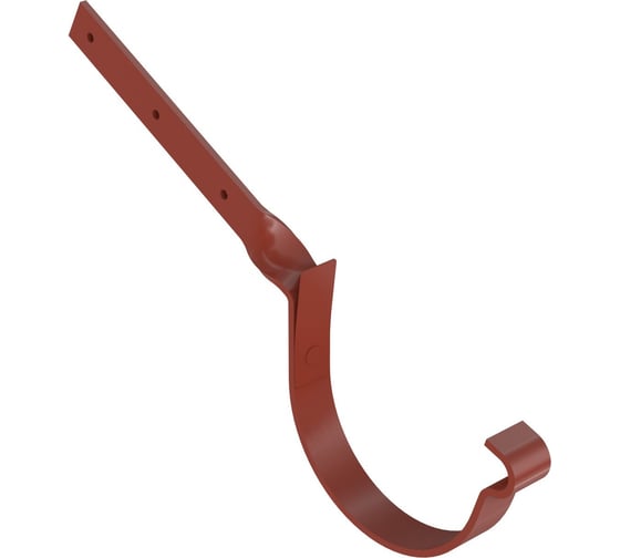 Держатель желоба BRYZA STAL изогнутый, 125 мм, кирпичный 64-196 1