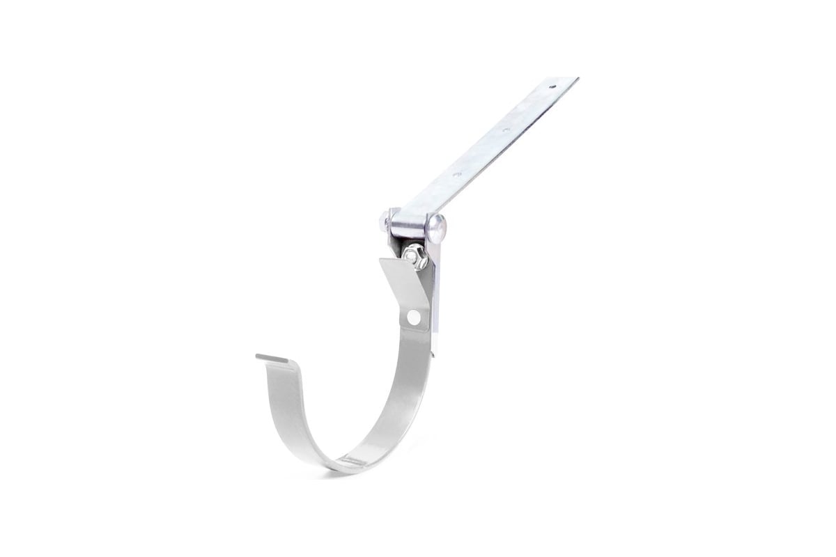 Держатель желоба BRYZA регулируемый, 125 мм, белый 70-103 - выгодная ...