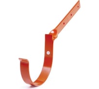 Держатель желоба BRYZA изогнутый, 125 мм, кирпичный 70-207