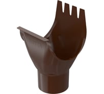 Сливная воронка BRYZA STAL 125/90 мм, коричневая 64-042