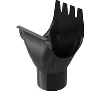 Сливная воронка BRYZA STAL 150/100 мм, черная 64-349