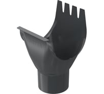 Сливная воронка BRYZA STAL 150/100 мм, графит 64-344